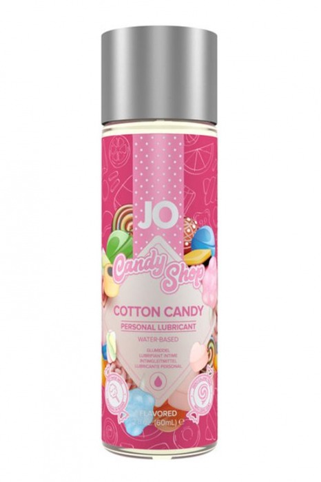 Смазка на водной основе Candy Shop Cotton Candy с ароматом сладкой ваты - 60 мл. - System JO - купить с доставкой в Черкесске