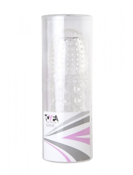 Прозрачная закрытая гелевая насадка - 13,5 см. - Toyfa Basic - в Черкесске купить с доставкой