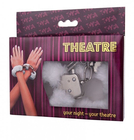 Наручники с белой меховой опушкой - ToyFa - купить с доставкой в Черкесске