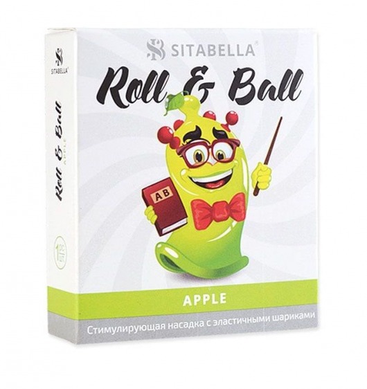 Стимулирующий презерватив-насадка Roll   Ball Apple - Sitabella - купить с доставкой в Черкесске
