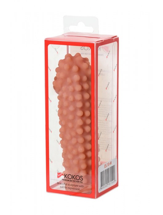Телесная насадка на фаллос с бугорками KOKOS Extreme Sleeve 10 - 15,8 см. - KOKOS - в Черкесске купить с доставкой