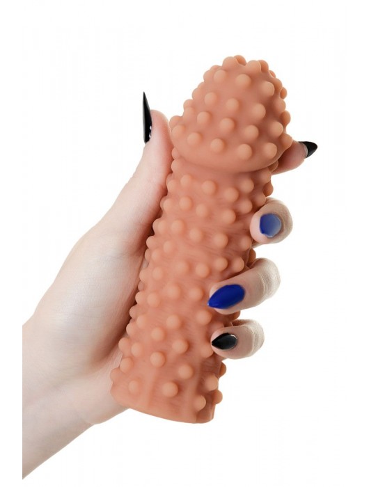 Телесная насадка на фаллос с бугорками KOKOS Extreme Sleeve 10 - 15,8 см. - KOKOS - в Черкесске купить с доставкой