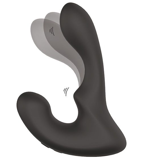 Чёрный массажер простаты с 2 моторами BOOTY ROCKER - Dream Toys - в Черкесске купить с доставкой