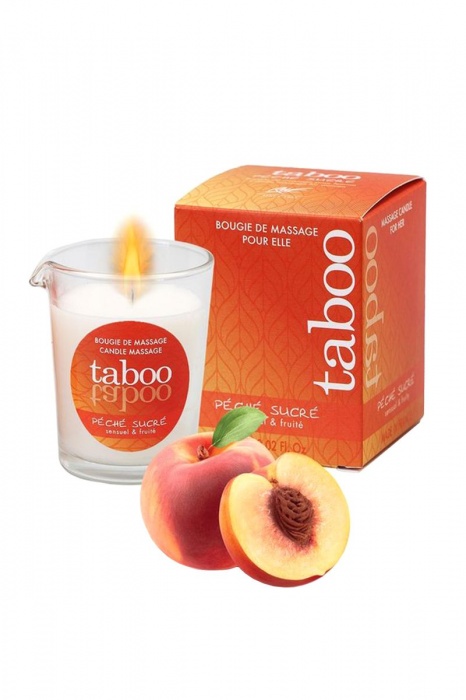 Массажное аромамасло с афродизиаками для женщин RUF Taboo Peche sucre - 60 гр. - RUF - купить с доставкой в Черкесске