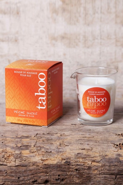 Массажное аромамасло с афродизиаками для женщин RUF Taboo Peche sucre - 60 гр. - RUF - купить с доставкой в Черкесске