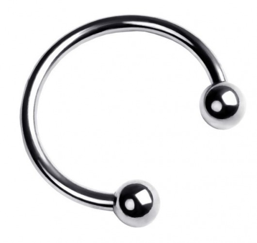 Серебристая подкова на головку пениса - ToyFa - купить с доставкой в Черкесске