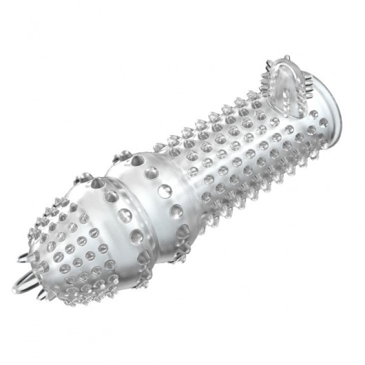 Закрытая прозрачная насадка Crystal sleeve - 14,2 см. - Erowoman-Eroman - в Черкесске купить с доставкой