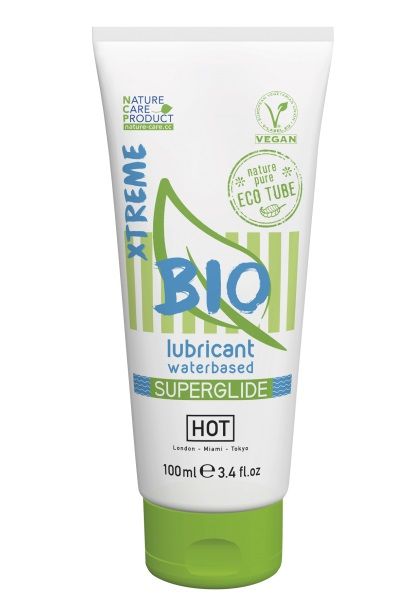 Интимный увлажняющий гель BIO SuperGlide Xtreme - 100 мл. - HOT - купить с доставкой в Черкесске