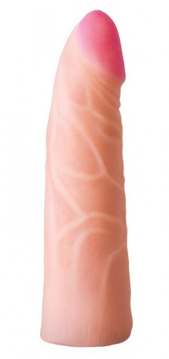 Фаллическая насадка на трусики харнесс - 17,5 см. - LOVETOY (А-Полимер) - купить с доставкой в Черкесске