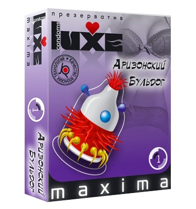Презерватив LUXE Maxima  Аризонский Бульдог  - 1 шт. - Luxe - купить с доставкой в Черкесске