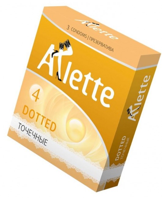 Презервативы Arlette Dotted с точечной текстурой - 3 шт. - Arlette - купить с доставкой в Черкесске