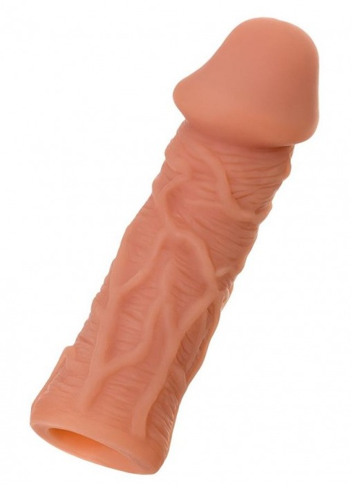 Телесная реалистичная насадка KOKOS Extreme Sleeve 05 с дополнительной стимуляцией - 12,7 см. - KOKOS - в Черкесске купить с доставкой