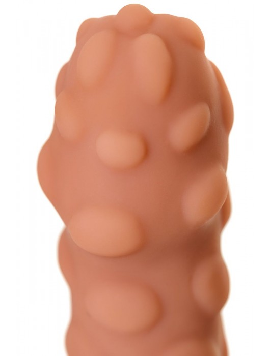 Телесная реалистичная насадка KOKOS Extreme Sleeve 11 с дополнительной стимуляцией - 12,7 см. - KOKOS - в Черкесске купить с доставкой