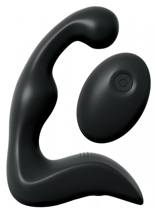 Черный вибромассажер простаты с пультом ДУ Control P-Spot Pro - Pipedream - в Черкесске купить с доставкой