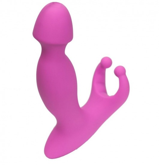 Розовый стимулятор простаты с усиками - 15 см. - 4sexdreaM - в Черкесске купить с доставкой