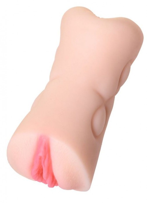 Телесный двусторонний мастурбатор Rich Fruit - вагина и анус - ToyFa - в Черкесске купить с доставкой