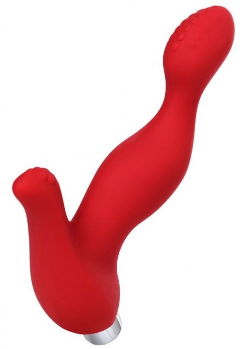 Красный силиконовый вибростимулятор простаты Proman - 12,5 см. - ToyFa - в Черкесске купить с доставкой