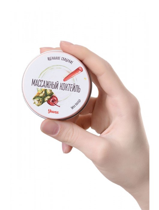 Массажная свеча «Массажный коктейль» с ароматом пина колады - 30 мл. - ToyFa - купить с доставкой в Черкесске