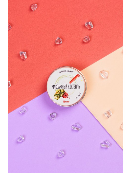 Массажная свеча «Массажный коктейль» с ароматом пина колады - 30 мл. - ToyFa - купить с доставкой в Черкесске