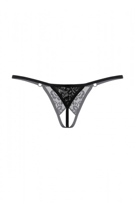Кружевные трусики-стринг с пикантным разрезом - SoftLine купить с доставкой