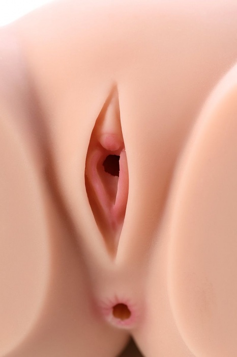 Мастурбатор-полуторс Cherry с вибрацией и двумя любовными тоннелями - KOKOS - в Черкесске купить с доставкой