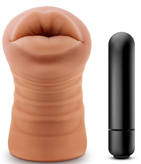 Кофейный мастурбатор-ротик Isabella - Blush Novelties - в Черкесске купить с доставкой