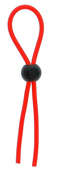 Красное эрекционное лассо с одной бусинкой-утяжкой STRETCHY THICK LASSO - Dream Toys - в Черкесске купить с доставкой