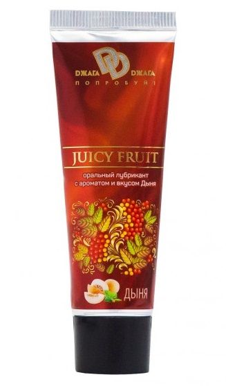 Интимный съедобный лубрикант JUICY FRUIT с ароматом дыни - 30 мл. - БиоМед - купить с доставкой в Черкесске