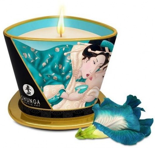 Массажная свеча Island Blossoms - 170 мл. - Shunga - купить с доставкой в Черкесске
