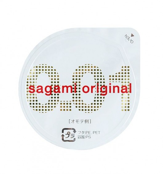 Супертонкий презерватив Sagami Original 0.01 - 1 шт. - Sagami - купить с доставкой в Черкесске