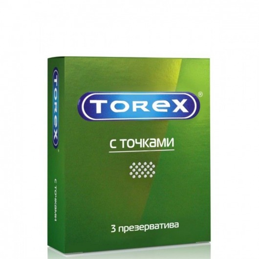 Текстурированные презервативы Torex  С точками  - 3 шт. - Torex - купить с доставкой в Черкесске