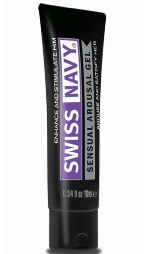 Возбуждающий гель-лубрикант на водной основе Sensual Arousal Lubricant - 10 мл. - Swiss navy - купить с доставкой в Черкесске
