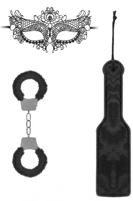 Черный игровой набор Introductory Bondage Kit №4 - Shots Media BV - купить с доставкой в Черкесске