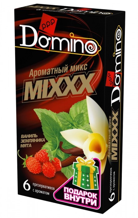 Ароматизированные презервативы DOMINO  Ароматный микс  - 6 шт. - Domino - купить с доставкой в Черкесске