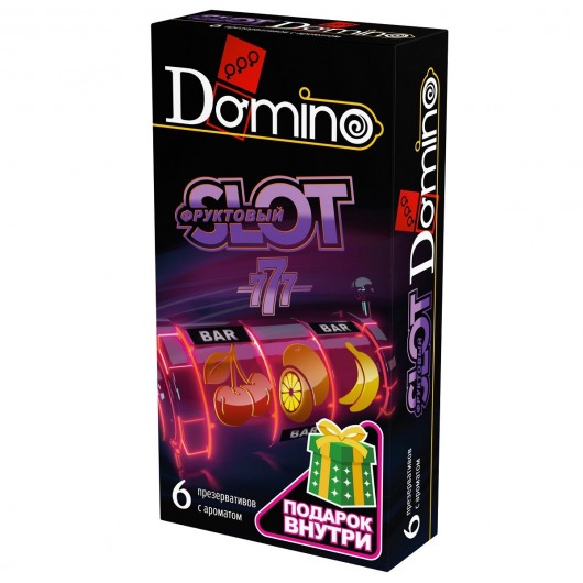Ароматизированные презервативы DOMINO  Фруктовый слот  - 6 шт. - Domino - купить с доставкой в Черкесске