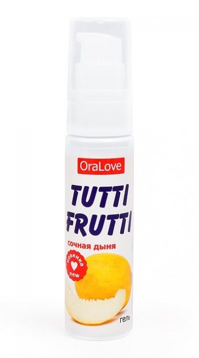 Гель-смазка Tutti-frutti со вкусом сочной дыни - 30 гр. - Биоритм - купить с доставкой в Черкесске