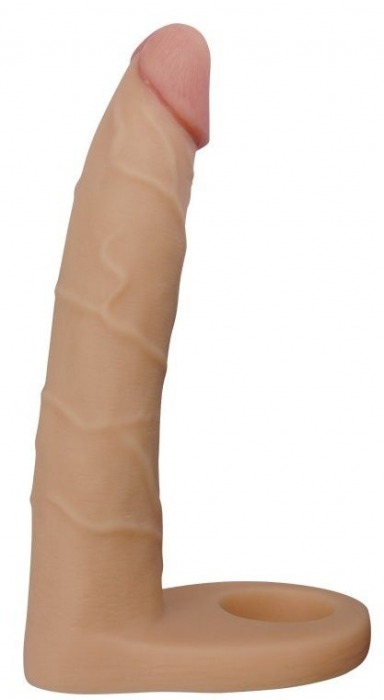 Телесная насадка-фаллоимитатор для двойного проникновения - 17 см. - Lovetoy - купить с доставкой в Черкесске