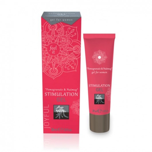 Возбуждающий интимный гель для двоих STIMULATION GEL Pomegranate   Nutmeg - 30 мл. - Shiatsu - купить с доставкой в Черкесске