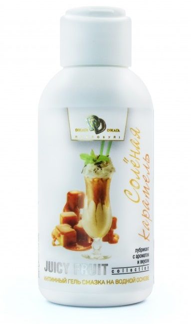 Интимный гель-смазка JUICY FRUIT с ароматом солёной карамели - 100 мл. - БиоМед - купить с доставкой в Черкесске