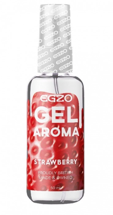 Интимный лубрикант EGZO AROMA с ароматом клубники - 50 мл. - EGZO - купить с доставкой в Черкесске