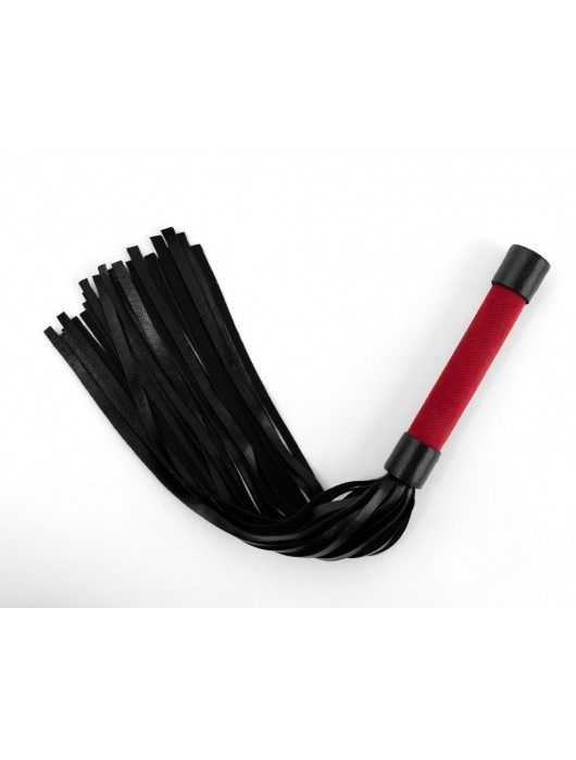 Красно-черная плеть My Rules - 43 см. - БДСМ Арсенал - купить с доставкой в Черкесске