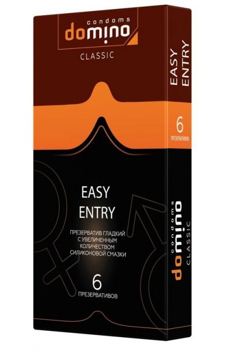 Презервативы с увеличенным количеством смазки DOMINO Easy Entry - 6 шт. - Domino - купить с доставкой в Черкесске