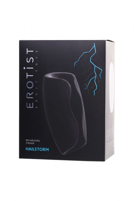 Черно-белый перезаряжаемый мастурбатор Erotist Hailstorm - Erotist Adult Toys - в Черкесске купить с доставкой