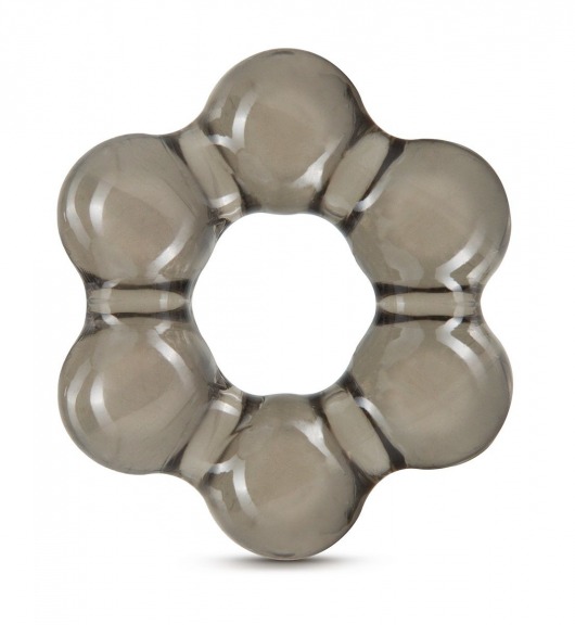 Дымчатое эрекционное кольцо Stay Hard Thick Bead Cock Ring - Blush Novelties - в Черкесске купить с доставкой