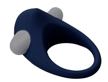 Гладкое синее эрекционное виброкольцо STIMU RING - Dream Toys - в Черкесске купить с доставкой