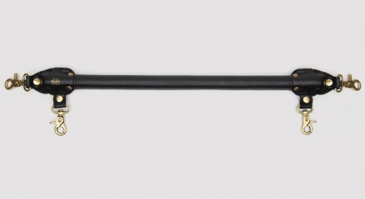 Черная распорка для ног Bound to You Faux Leather Spreader Bar - 50,8 см. - Fifty Shades of Grey - купить с доставкой в Черкесске
