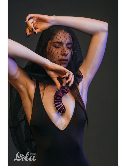 Мужской пояс верности бордового цвета Romello - Lola Games - купить с доставкой в Черкесске