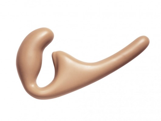 Бежевый безремневой страпон Seduction - 20,5 см. - Lola Games - купить с доставкой в Черкесске