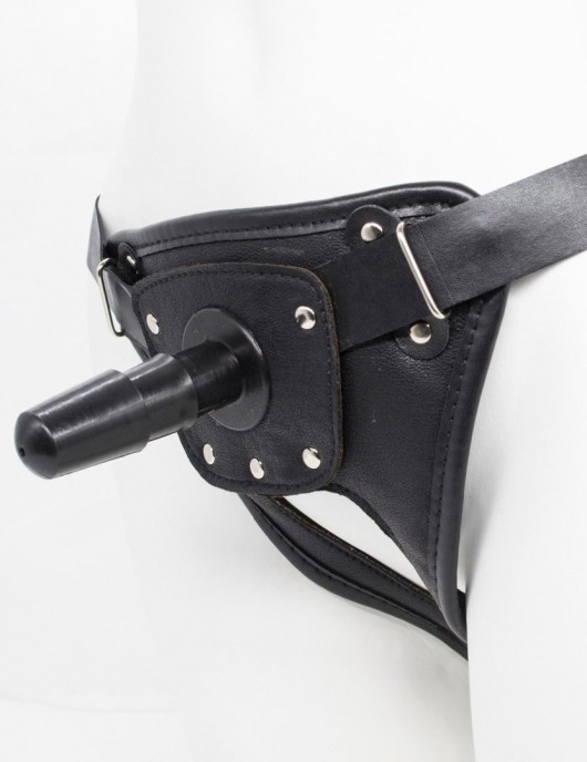 Черный пояс для насадок CLASS STRAP Restyling - LOVETOY (А-Полимер) - купить с доставкой в Черкесске