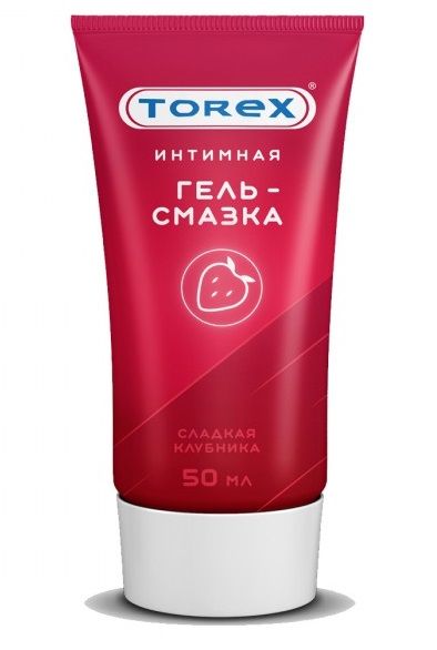 Смазка на водной основе TOREX  Сладкая клубника  - 50 мл. - Torex - купить с доставкой в Черкесске